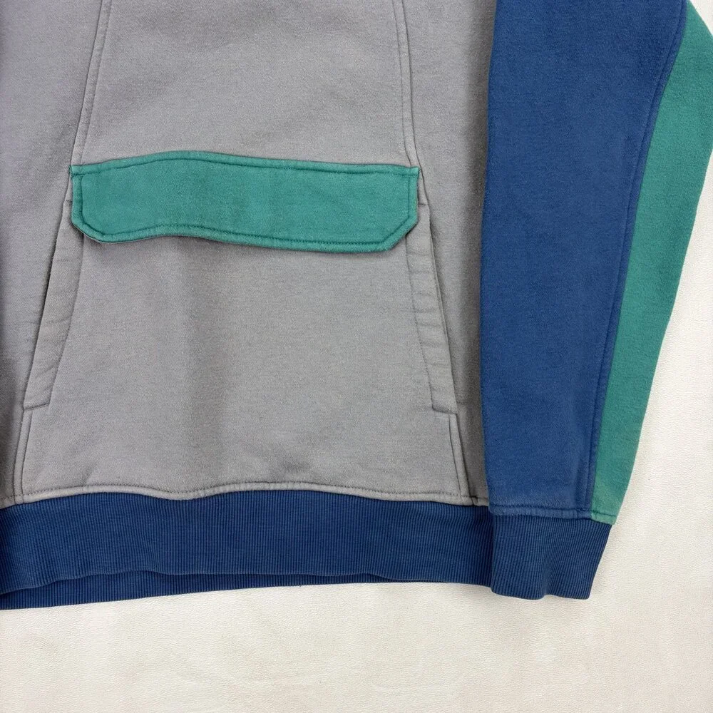 The North Face Men's‎ Colorblock Snap Pullover Sweatshirt Sz S